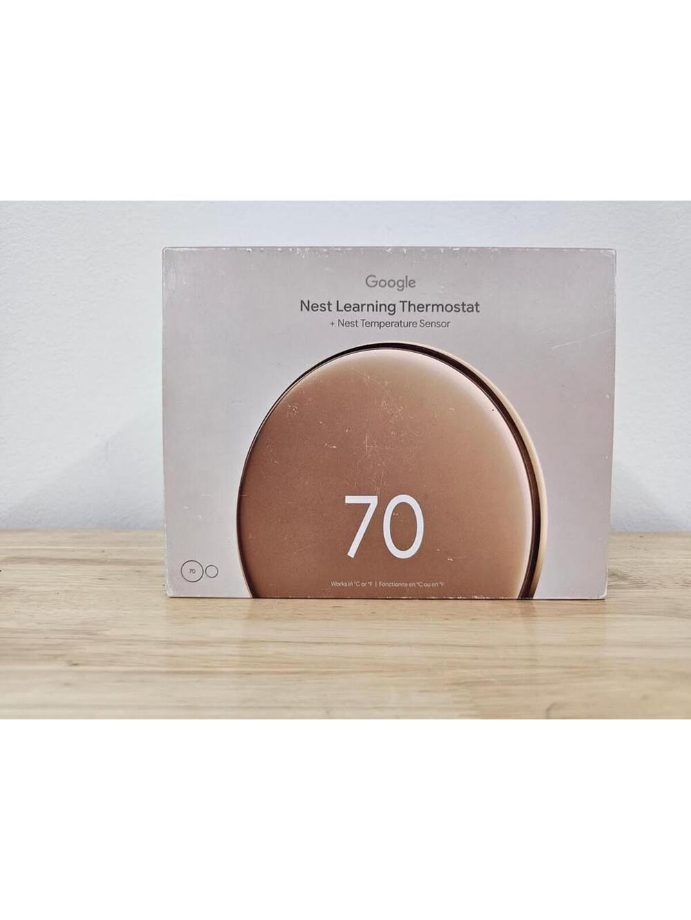 Google Nest Learning Thermostat 4th Gen (Polished Gold) - New and Sealed